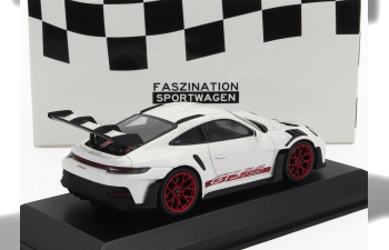 PORSCHE 911 992 Gt3 Rs Coupe (2023) - Red Rims, White Red