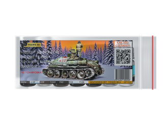 Набор акриловых красок AERO «Советская бронетехника зимник» Часть 2 Тонировка , 7 шт.