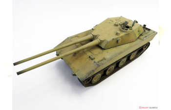 Сборная модель немецкий сверхтяжёлый танк E-100, Ausf.G, 105-мм спаренные пушки