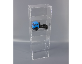 Витрина для грузовиков 1/43, размер ячейки 150х90х90, 5 ячеек, вертикальная