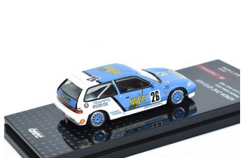 HONDA Civic EF3 No.26 Trampio Kawai Steel Macau Guia Race (1989), blue/white