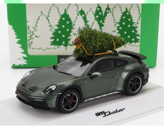 PORSCHE 911 992 Coupe Dakar Christmas Edition (2023), Green Met