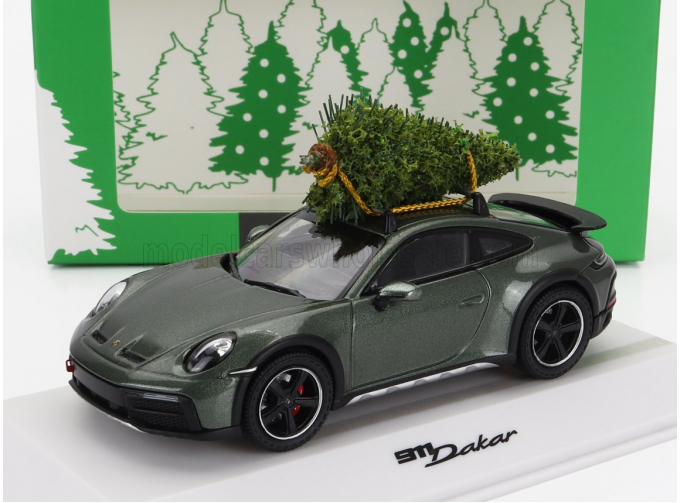 PORSCHE 911 992 Coupe Dakar Christmas Edition (2023), Green Met