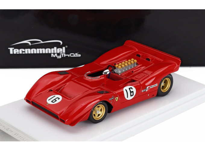 FERRARI 612 Can-am №16 3rd Watkins Glen (1969) Chris Amon, Red