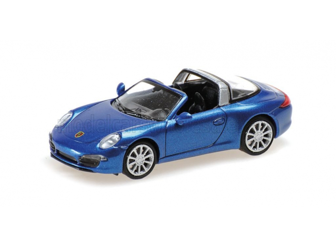 PORSCHE 911 991 Targa Cabriolet Open (2014), blue