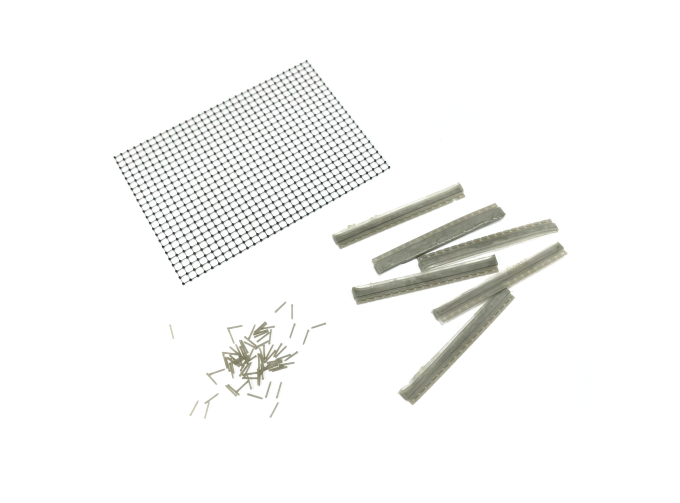 Противодроновая защитная сетка с креплениями для БТТ, размер 50х70мм