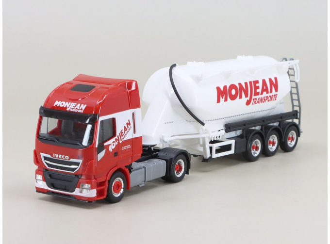 Iveco Stralis XP SemiTrailer Monjean, red / white