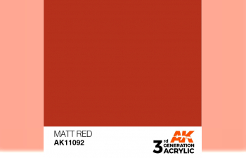 Краска акриловая 3rd Generation Matt Red 17ml