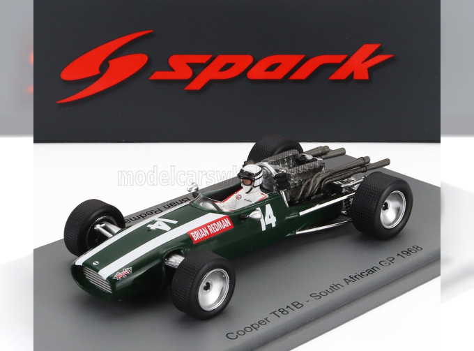 COOPER F1 T81b №14 South African Gp (1968) Brian Redman, Green White