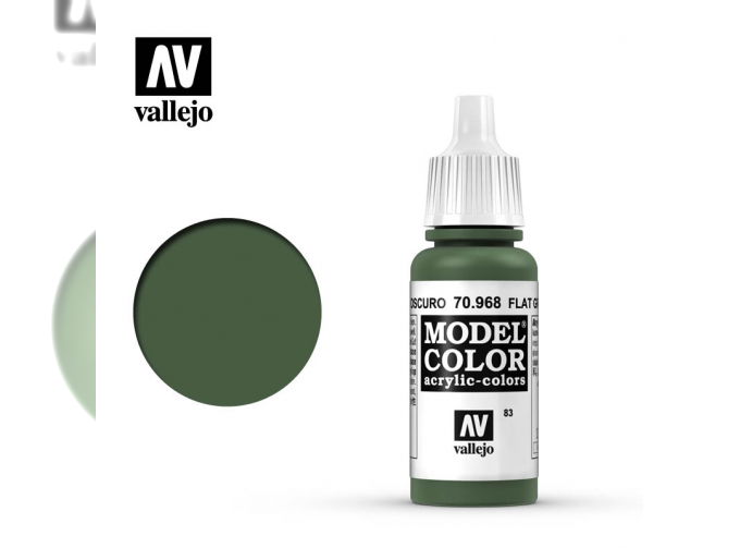 Краска акриловая `Model Color Зеленый темный/Flat green