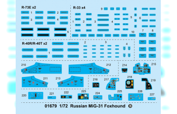 Сборная модель Советский истребитель-перехватчик МиГ-31 (Foxhound)