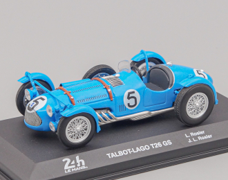 TALBOT Lago T26gs Team Louis Rosier №5 Winner 24h Le Mans (1950) Louis Rosier - Jean Louis Rosier, light blue