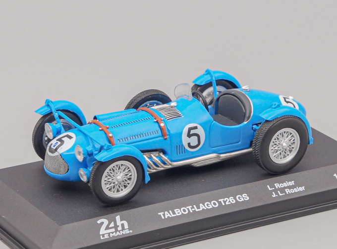 TALBOT Lago T26gs Team Louis Rosier №5 Winner 24h Le Mans (1950) Louis Rosier - Jean Louis Rosier, light blue
