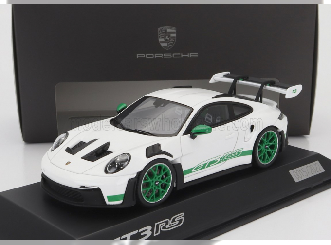 PORSCHE 911 992 Gt3 Rs (2022), White Green