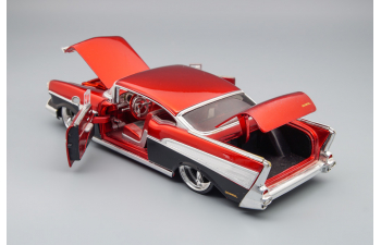 CHEVROLET Bel Air Custom (1957), red / black