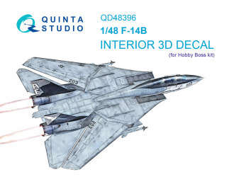 3D Декаль интерьера кабины F-14B (HobbyBoss)