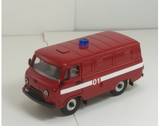 УАЗ-3741 фургон пожарный, темно-красный