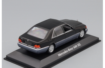 MERCEDES-BENZ 600 SEL (W140) 1991, black metallic