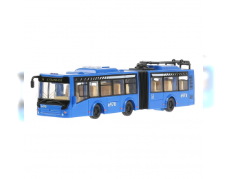 Городской троллейбус синий, 32.5 см