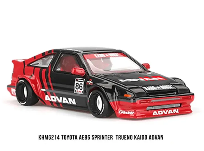 TOYOTA AE86 Sprinter Trueno *Kaido Advan*(1983), red / black