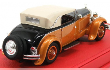 DELAGE D8s Cabriolet Figoni Closed Maharaja Of Holkar (1930), Orange Black