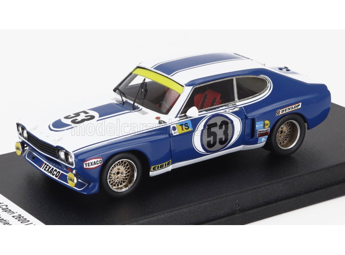 FORD Capri 2600 Lv 3.0l V6 №53 24h Le Mans (1973) Helmut Koinigg - Jean Vinatier - Gerry Birrel, White Blue