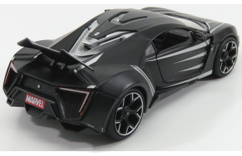 LYKAN Hypersport With Black Panter Figure (2017), Matt Black