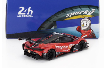 McLAREN 720s Gt3 Evo M840t 4.0l V8 Turbo Team Inception Racing №70 24h Le Mans (2024) Brendan Iribe - Ollie Millroy - Frederik Schandorff, Red Black