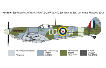 Сборная модель SUPERMARINE Spitfire Mk.ix Military Airplane 1941