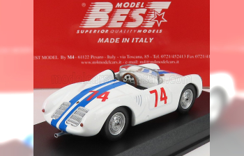 PORSCHE 550 Rs Spider N74 Nassau Memorial Trophy Race (1958) D.Sesslar, White Blue