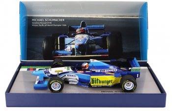 BENETTON F1 B195 Team Mild Seven Renault N1 World Champion Winner Pacific Gp (1995) Michael Schumacher, Blue Yellow