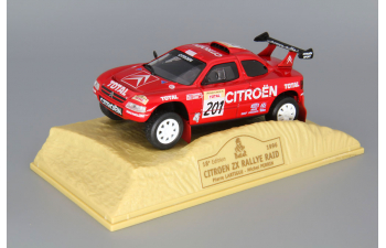 CITROEN ZX Rallye Raid #201 Pierre Lartigue - Michel Perrin, red