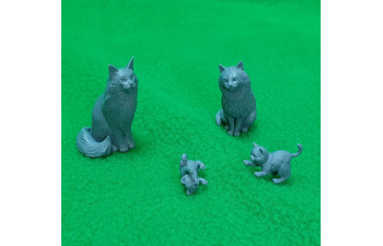 Набор фигурок "кошки", 4 шт