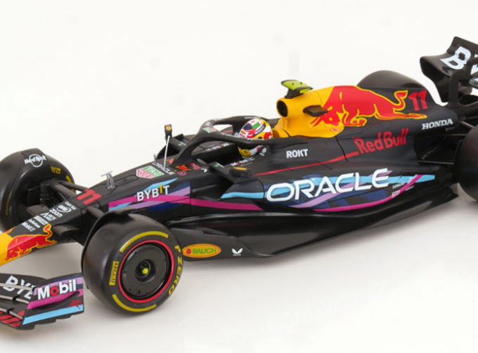 RED BULL F1 Rb19 Team Oracle Red Bull Racing N 11 2nd Miami Gp (2023) Sergio Perez, Matt Blue