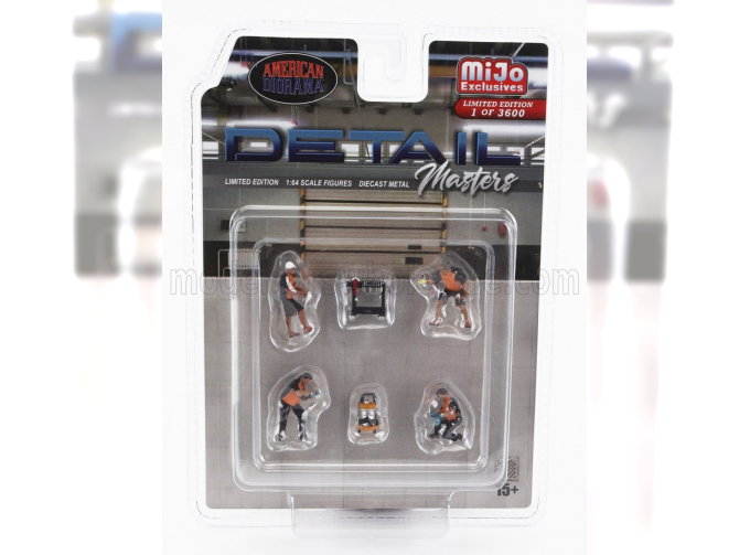 FIGURES Set 6x Detail Masters, Black Orange