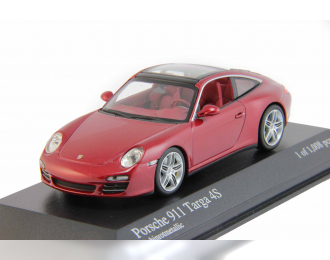 PORSCHE 911 Targa 4S (2008), red metallic