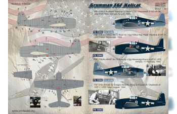 Grumman F6F Hellcat Wet decal