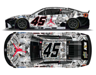 Toyota Camry XSE #45 Tyler Reddick *Jordan Brand Crystal* black/white/red 2025