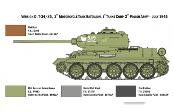 Сборная модель Танк T34/85