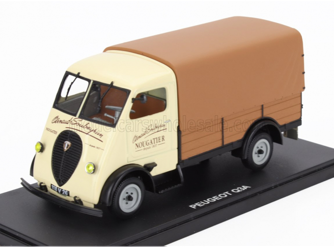 PEUGEOT Q3a Truck Telonato Nougatier (1950), Beige Brown