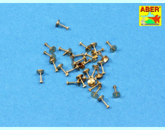 Turned imitation of Hexagonal bolts - 1,19mm x 30 pcs.