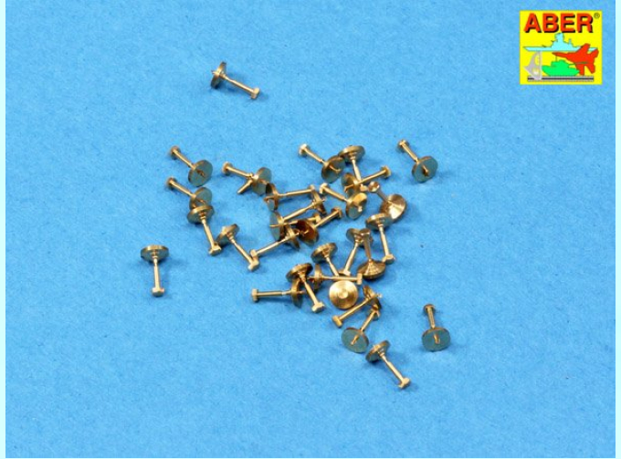 Turned imitation of Hexagonal bolts - 1,19mm x 30 pcs.