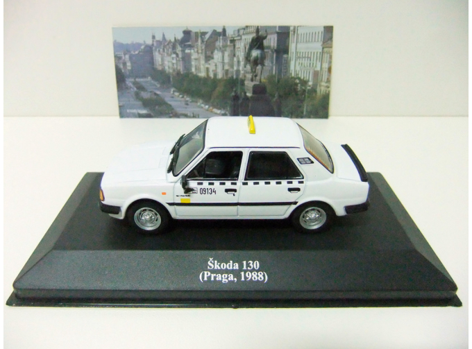 SKODA 130 (Praga, 1988), Collection Les Taxis du monde, white