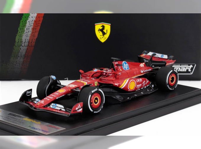 FERRARI F1 Sf-24 Team Scuderia Ferrari №16 3rd Abu Dhabi Gp (2024) Charles Leclerc, Red White Black