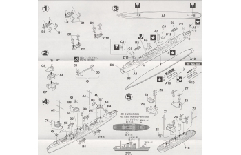 Сборная модель Эсминец ВМС Японии IJN DESTROYER MOMI