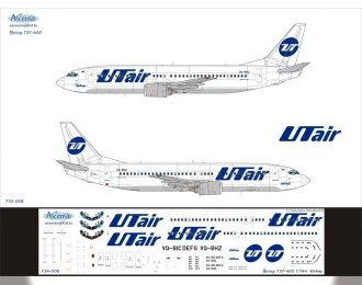 Декаль на самолет боенг 737-400 (ЮтАйр)