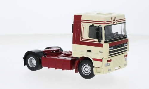 DAF 95 XF 430, beige / dark red