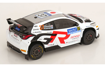 TOYOTA Yaris Gr Rally1 Team Toyota Gazoo Racing Wrt №37 Rally Finland (2024) Yuki Yamamoto - Marko Salminen, White