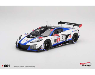 Chevrolet Corvette Z06 GT3.R #4 Corvette Racing By Pratt Miller Motorsports Sebring 12 hrs, white/blue/red 2025