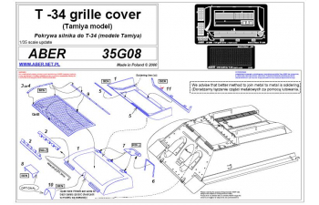 T-34 grille cover [Tamiya model]